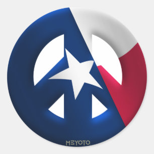 Sticker Rond Texas