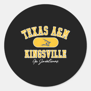 Sticker Rond Texas Am Kingsville Javelinas Varsity Blue