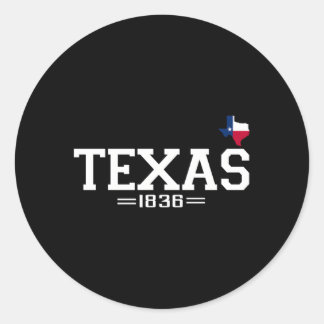 Sticker Rond Texas Independence Day 1836