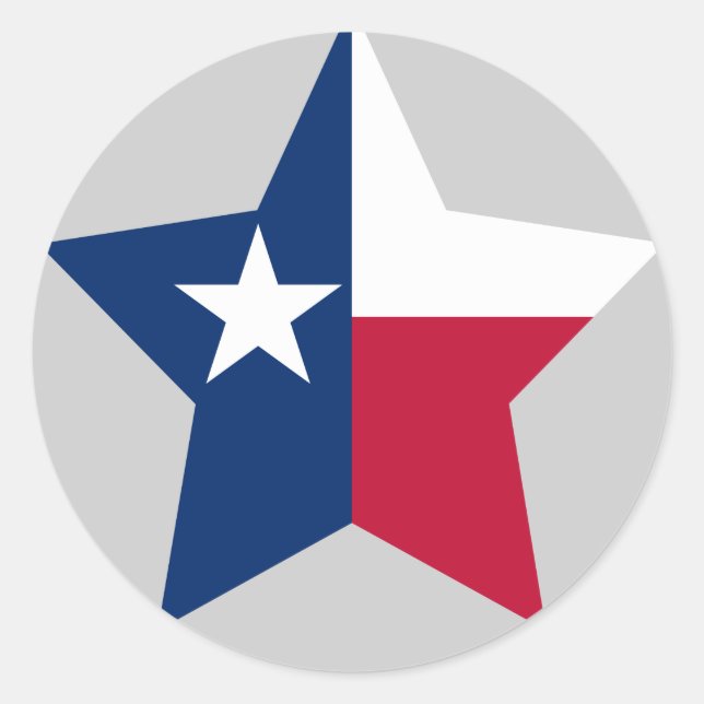 Sticker Rond Texas Star (Devant)