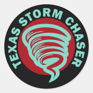 Sticker Rond Texas Storm Chaser