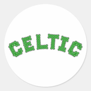 Sticker Rond Texte celtique