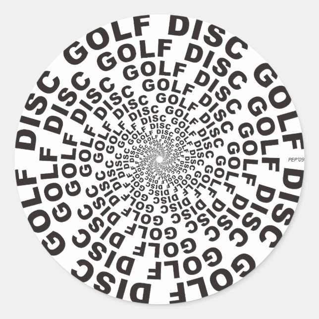 Sticker Rond Texte concentré no 2 (Devant)