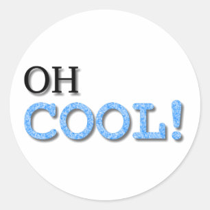 Sticker Rond Texte Cool