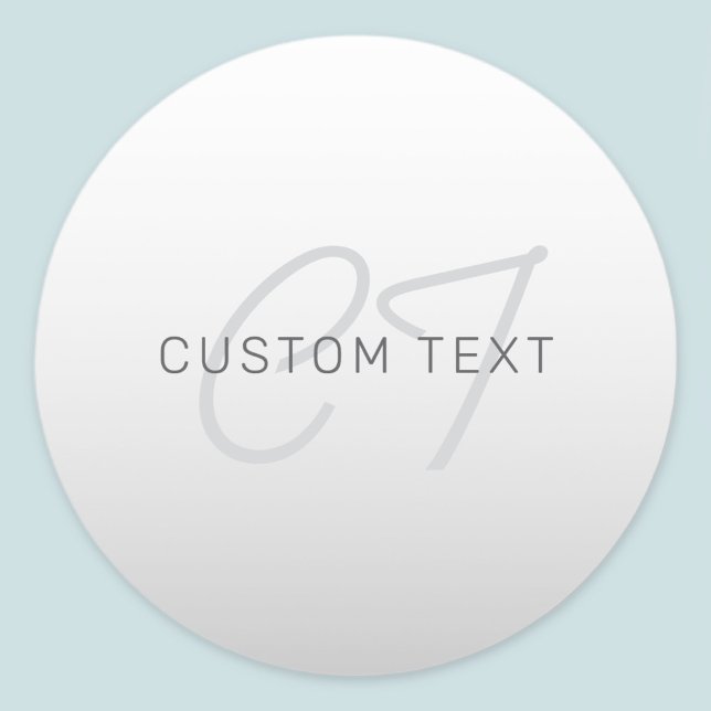 Sticker Rond Texte modifiable pour les affaires, les voeux ou l (Créateur téléchargé)