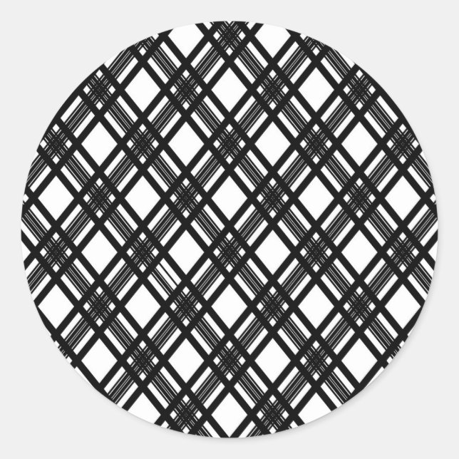 Sticker Rond Texture des bandes (Devant)