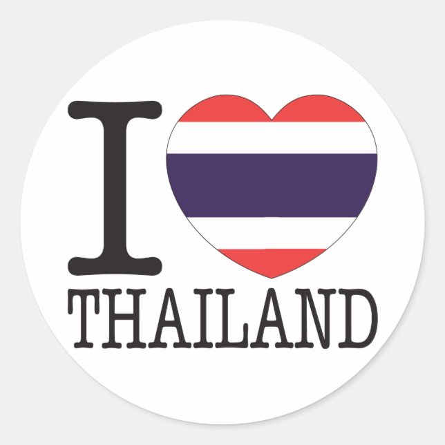 Sticker Rond Thailand Love v2 (Devant)