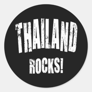 Sticker Rond Thailand Rocks !