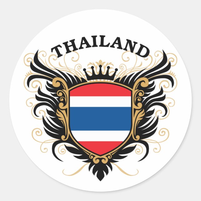 Sticker Rond Thaïlande (Devant)