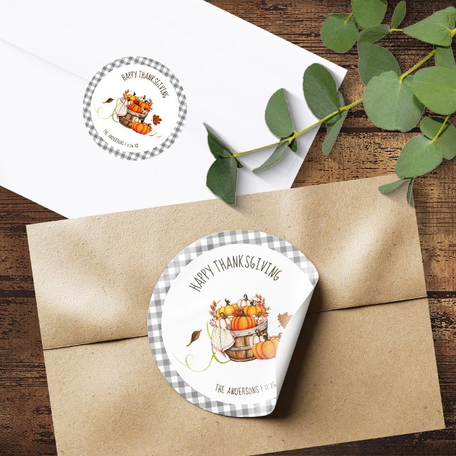 Sticker Rond Thanksgiving  (Créateur téléchargé)