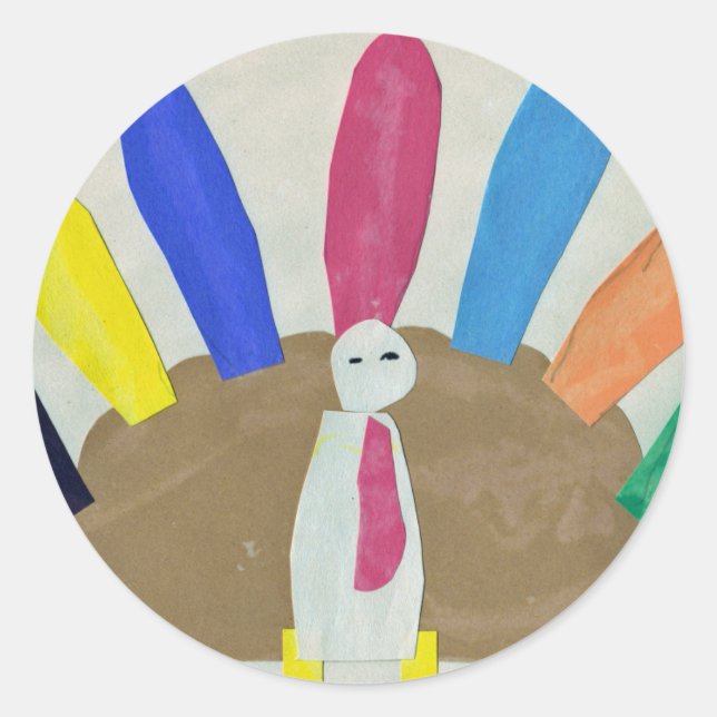 Sticker Rond Thanksgiving Turquie (Devant)