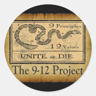 Sticker Rond the912project.com unir ou mourir