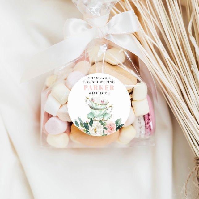 Sticker Rond Thé de mariage (Créateur téléchargé)