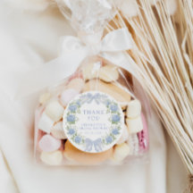 Thé de mariage floral bleu