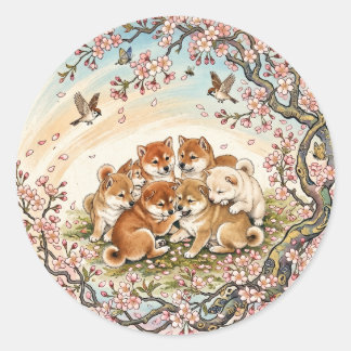 Sticker Rond the dogs