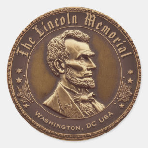 Sticker Rond The Lincoln Memorial Washington DC