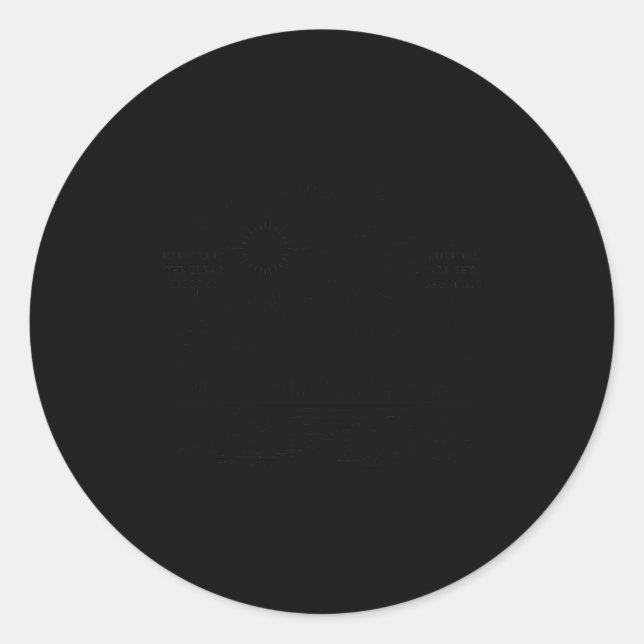 Sticker Rond The Mountains Are Calling, I'll Be Chillin' On The (Devant)