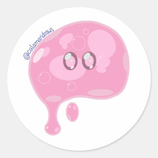 Sticker Rond The pink slime