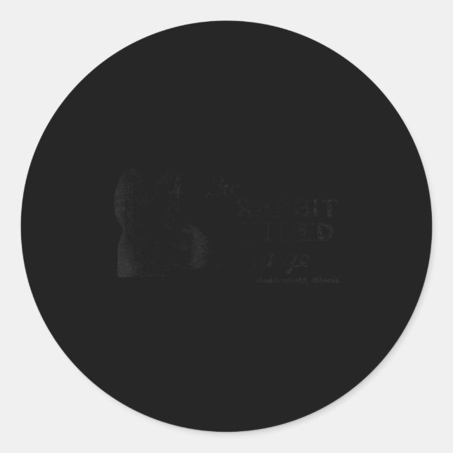 Sticker Rond The Rabbit In Red Lounge Halloween  (Devant)