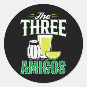 Sticker Rond The Three Amigos Cinco De Mayo