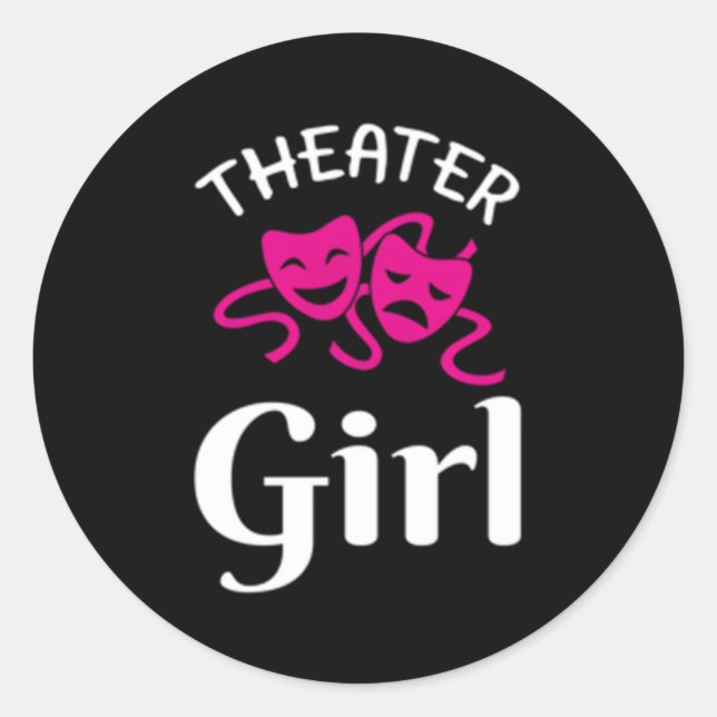 Sticker Rond Théâtre Gif (Devant)