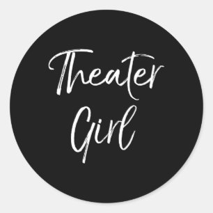 Sticker Rond Théâtre Pour Le Théâtre Broadway