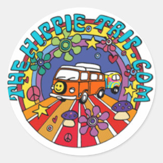 Sticker Rond TheHippieTrip.com
