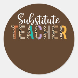 Sticker Rond Théières substituées