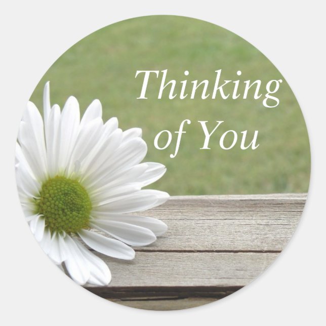 Sticker Rond Thème Daisy (Devant)