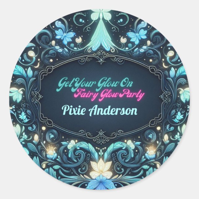 Sticker Rond Thème Fairy Fairy Party - Fairytale After Dark (Devant)