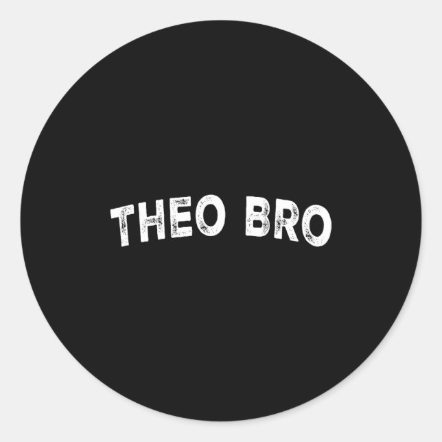 Sticker Rond Theo Bro  (Devant)