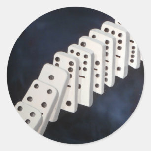 Sticker Rond Théorie Domino
