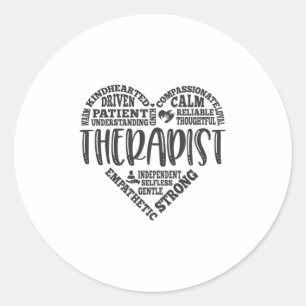 Sticker Rond Thérapeute, comportementale, psychologue