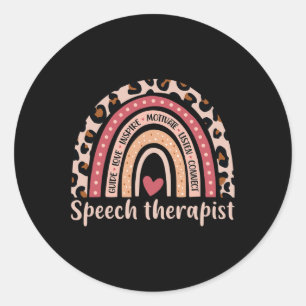 Sticker Rond Thérapeute de la parole 100e journée de l'école