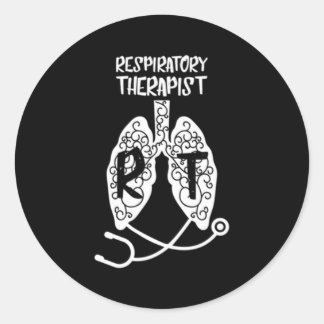Sticker Rond Thérapeute respiratoire Rt Médecin respiratoire Pr