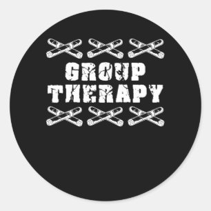 Sticker Rond Thérapie de groupe Cigar Tabac Humidor Cadeau