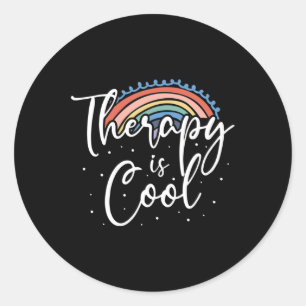 Sticker Rond Thérapies Sensibilisation à la stabilité mentale