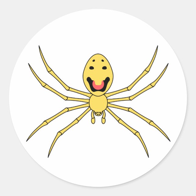 Sticker Rond Theridion grallator AKA Happy Face Spider (Devant)