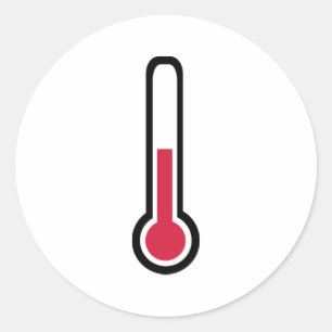 Sticker Rond Thermomètre