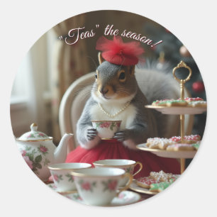 Sticker Rond "Thés" la saison