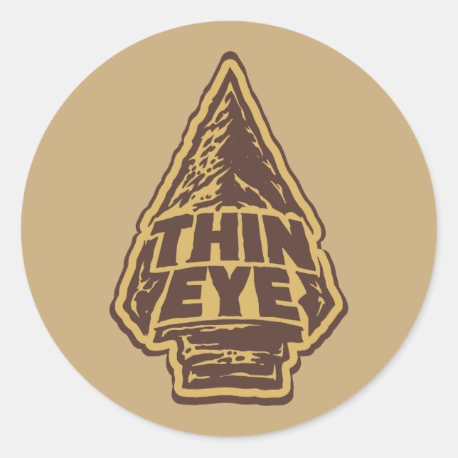 Sticker Rond Thin Eye (Devant)