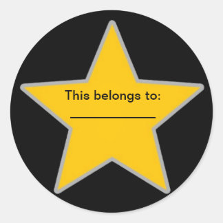 Sticker Rond This belongs to