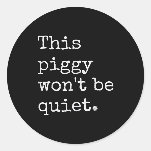 Sticker Rond This Ggy Won't Be Quiet  (Devant)