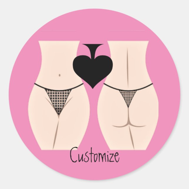 Sticker Rond Thong Panty Spade Thunder_Cove (Devant)