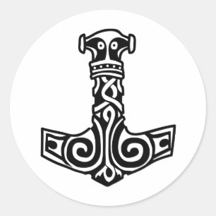 Sticker Rond Thor's Hammer