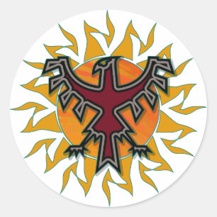 Sticker Rond thunderbird Sun