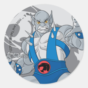 Sticker Rond ThunderCats   Panthro Character Graphic