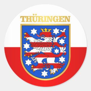 Sticker Rond Thuringen (Thuringe) COA