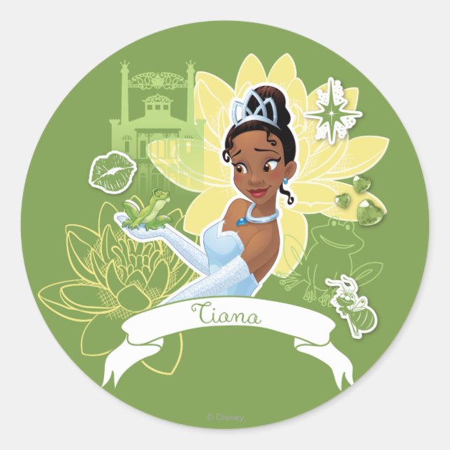 Sticker Rond Tiana - Cuisine d'un rêve (Devant)