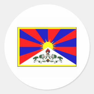 Sticker Rond Tibet FLAG International